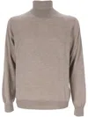 Gran Sasso Roll-neck Sweater In Multicolor