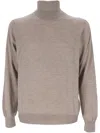 Gran Sasso Roll-neck Sweater In Multicolor