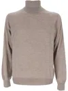 Gran Sasso Roll-neck Sweater In Multicolor