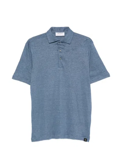 Gran Sasso Short-sleeve Polo Shirt In Blue