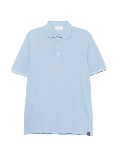 Gran Sasso Short-sleeve Polo Shirt In Blue
