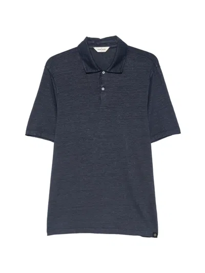 Gran Sasso Short-sleeve Polo Shirt In Blue