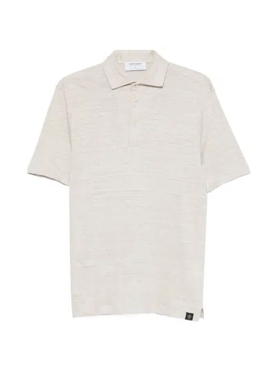 Gran Sasso Short-sleeve Polo Shirt In Neutral