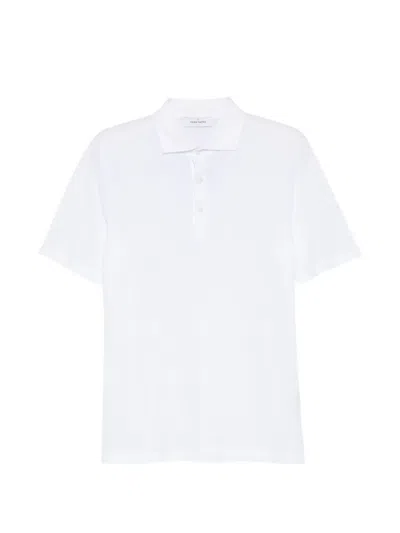 Gran Sasso Short-sleeve Polo Shirt In White