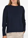 Gran Sasso Side-slit Sweater In Blue