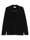 Gran Sasso Single-breasted Wool Blazer In Black