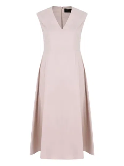 Gran Sasso Sleeveless Midi Dress In Pink
