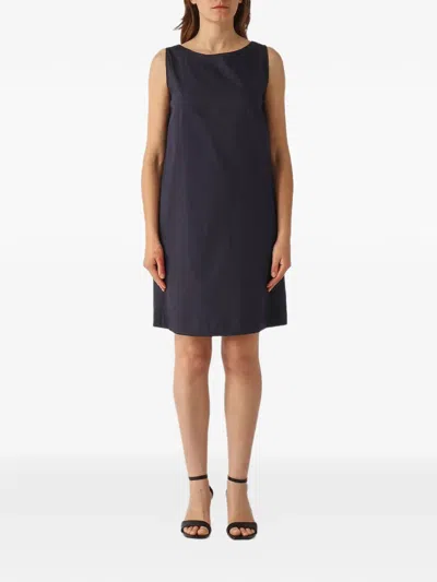 Gran Sasso Sleeveless Mini Dress In Black