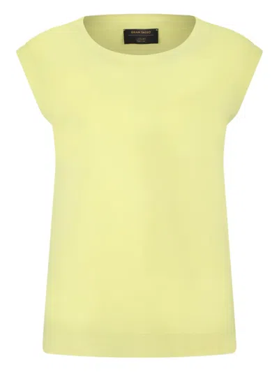 Gran Sasso Sleeveless Top In Yellow
