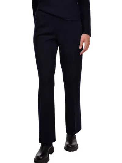 Gran Sasso Straight-leg Black Wool Pants With Flared Hem