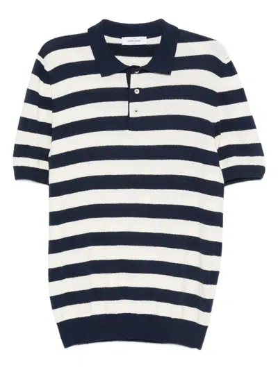Gran Sasso Striped Polo Shirt In Multi