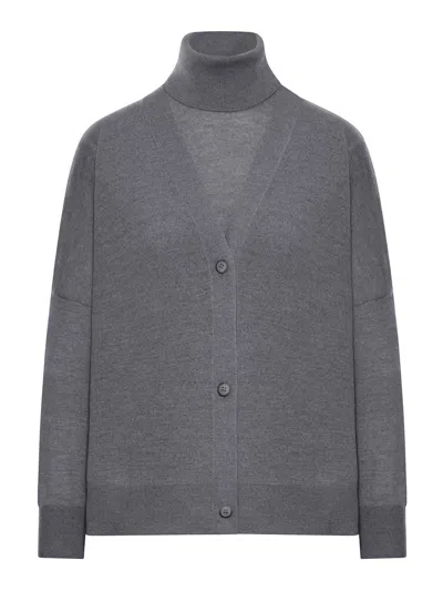 Gran Sasso Twin Set Wool Sweater In Blue