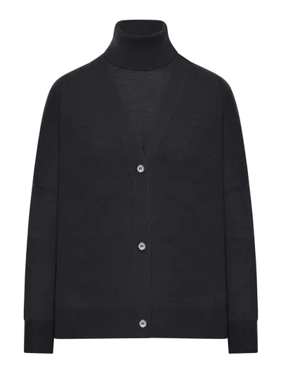 Gran Sasso Twin Set Wool Sweater In Black