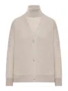 Gran Sasso Twin Set Wool Sweater In Gray