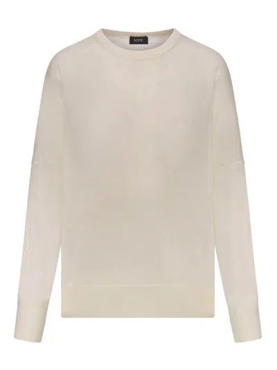 Gran Sasso Crew Neck Wool Sweater In Neutral