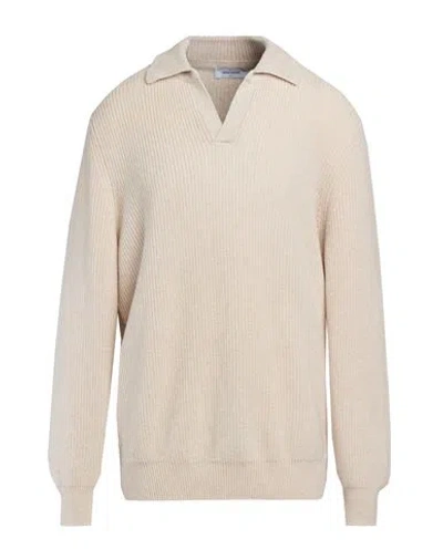 Gran Sasso Super Geelong Man Sweater Beige Size 48 Virgin Wool In Neutral