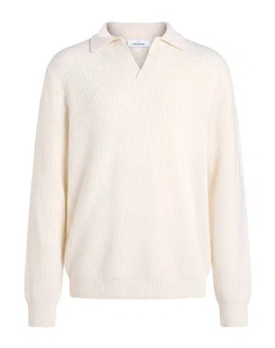 Gran Sasso Super Geelong Man Sweater Cream Size 44 Virgin Wool In White
