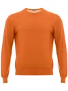 Gran Sasso Elegant Wool Orange Sweater For Men