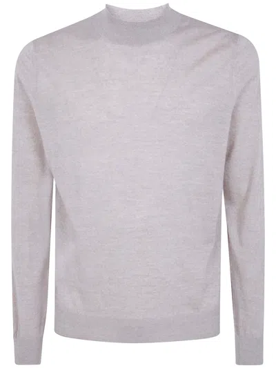 Gran Sasso Sweater Turtle Neck Long Sleeves In Gray