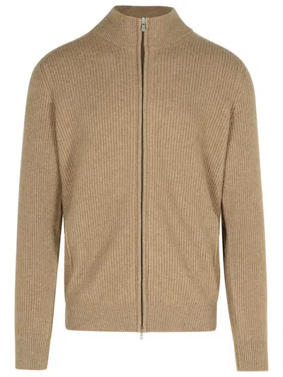 Gran Sasso Beige Cashmere Sweater In Brown