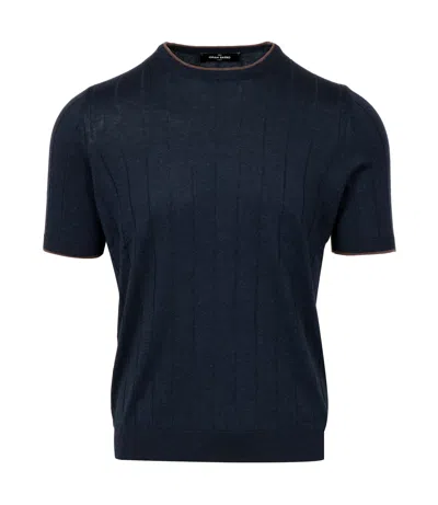 Gran Sasso Sweaters Blue+brown