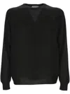 Gran Sasso V-neck Sweater In Black