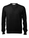Gran Sasso V-neck Knitted Pullover In Multi