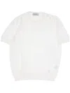 Gran Sasso Crew-neck Knitted T-shirt In Multicolor