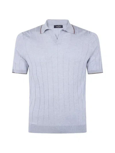 Gran Sasso Tennis Skipper Short Sleeves Polo Shirt In Gray