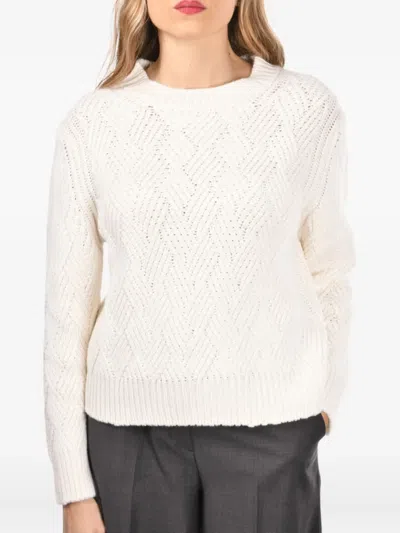 GRAN SASSO TEXTURED-KNIT CREW-NECK SWEATER