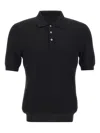 Gran Sasso Textured-knit Short-sleeve Polo Shirt