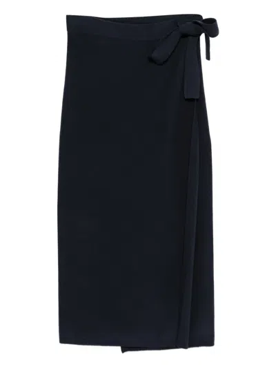 Gran Sasso Tie-waist Skirt In Black