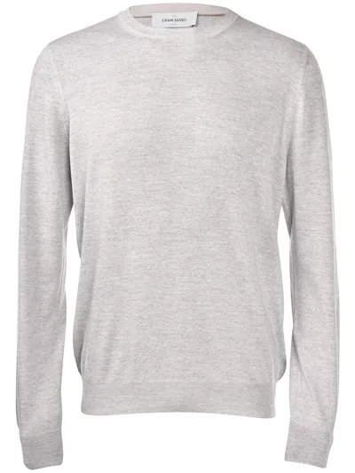 Gran Sasso Crew-neck Sweater In White