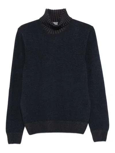 GRAN SASSO TURTLENECK RIBBED-HEM SWEATER