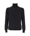 Gran Sasso Man Turtleneck Navy Size 46 Virgin Wool