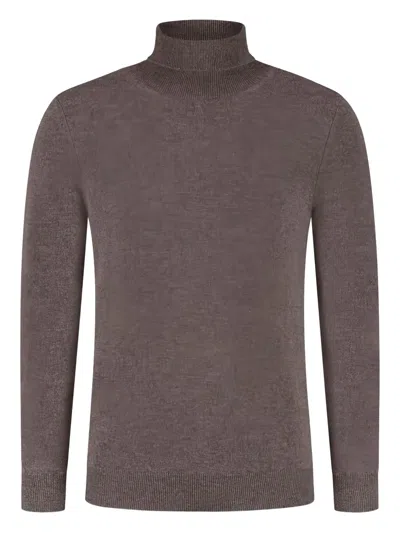 Gran Sasso Turtleneck Sweater In Brown