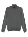 Gran Sasso Turtleneck Top In Gray