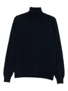 Gran Sasso Navy Blue Turtleneck Sweater In Black