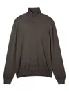 Gran Sasso Man Turtleneck Cocoa Size 50 Virgin Wool In Gray