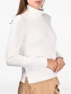 Gran Sasso Turtleneck Wool Sweater In White