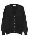 Gran Sasso Man Cardigan Black Size 50 Virgin Wool In Black