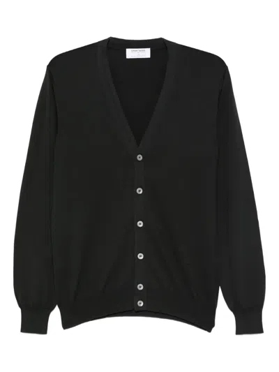 GRAN SASSO V-NECK BUTTON CARDIGAN