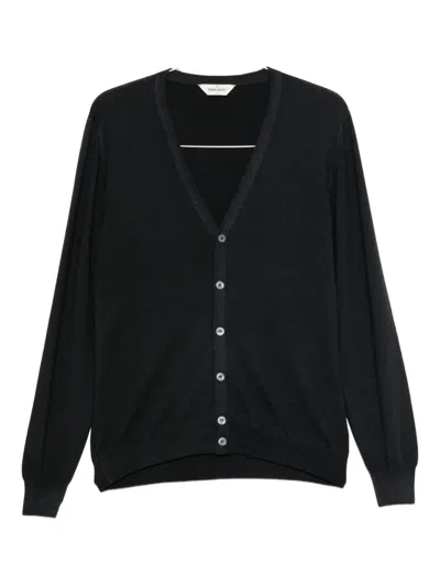 Gran Sasso V-neck Button Cardigan In Gray