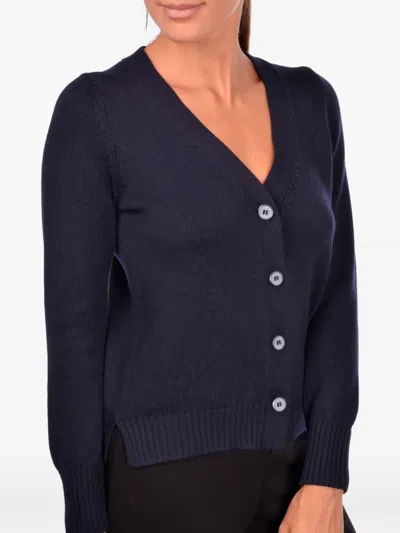 Gran Sasso V-neck Cardigan In Blue