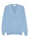 Gran Sasso V-neck Cardigan In Blue