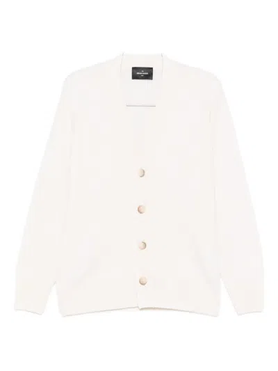 Gran Sasso V-neck Cardigan In White