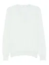 Gran Sasso V-neck Long-sleeved Sweater In Green