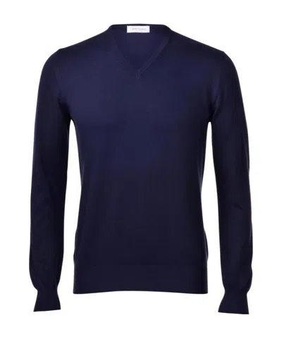 Gran Sasso V-neck Sweater In Black