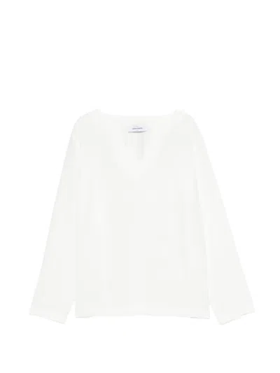 Gran Sasso V넥 탑 In White
