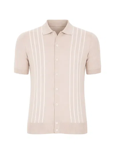 Gran Sasso Vertical-stripe Shirt In Pink